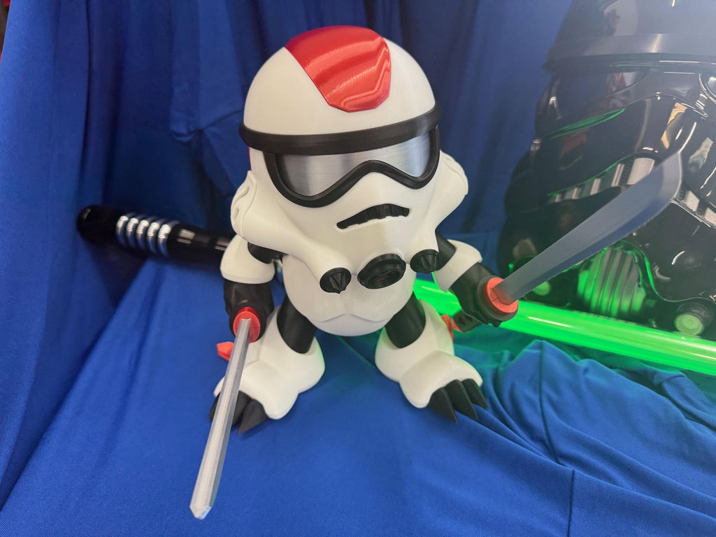 Galactic Koopa Trooper Toy: Star Wars Nintendo Mashup, 3D Printed