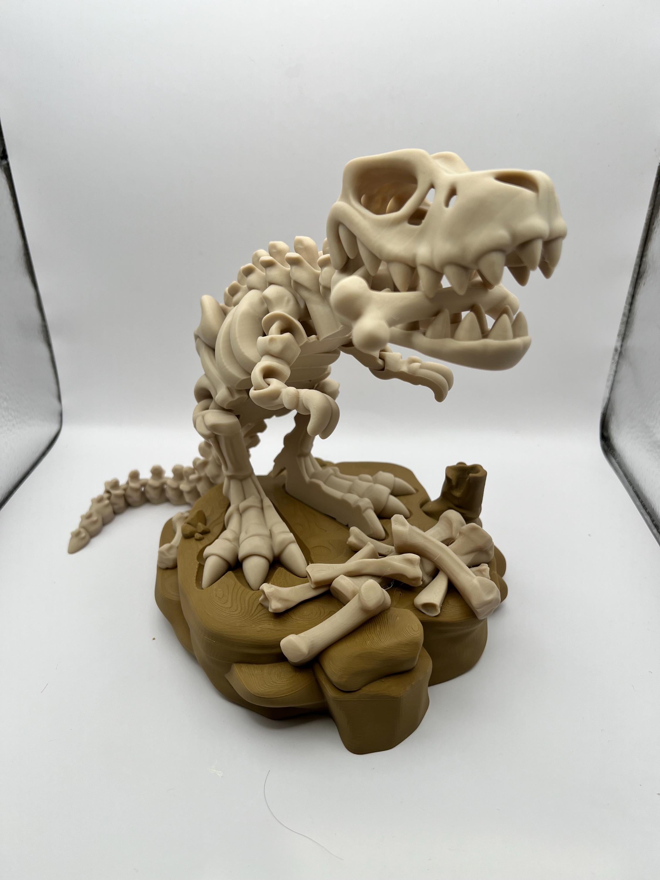 Articulated T-Rex Skeleton: Flexi Dinosaur Desk Toy