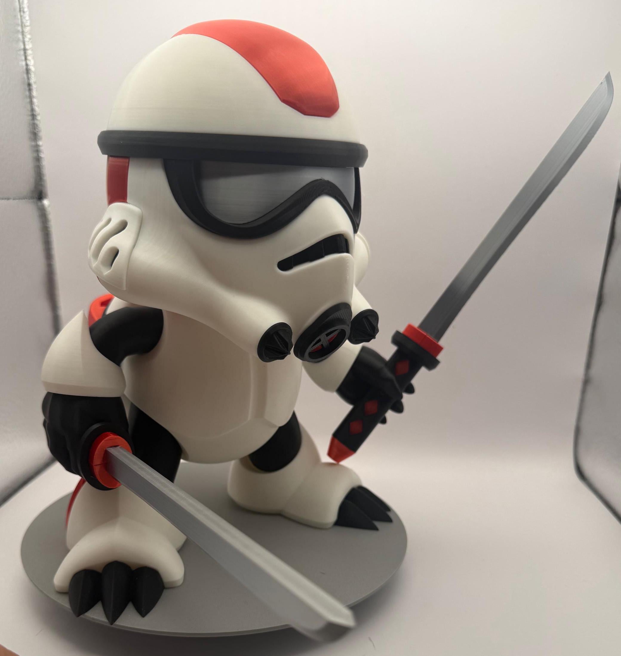 Galactic Koopa Trooper Toy: Star Wars Nintendo Mashup, 3D Printed