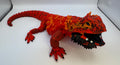 Realistic Red Bearded Dragon Red Monster articulated desk and fidget toy