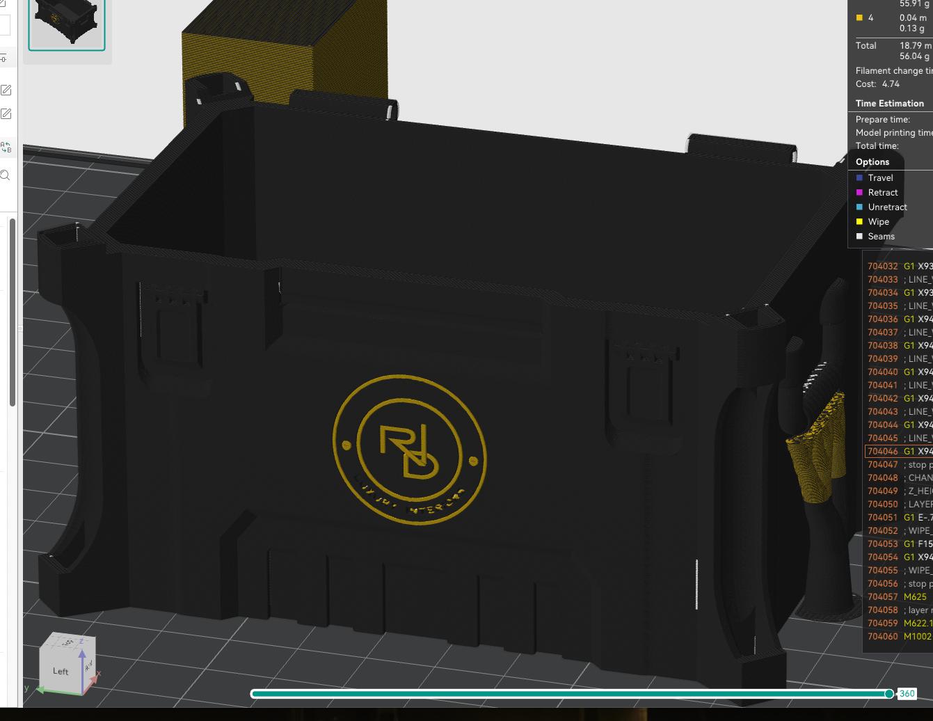 Packout inspired business card case, CUSTOMIZABLE with YOUR LOGO , Card Holder, desk top, marketing and promotions