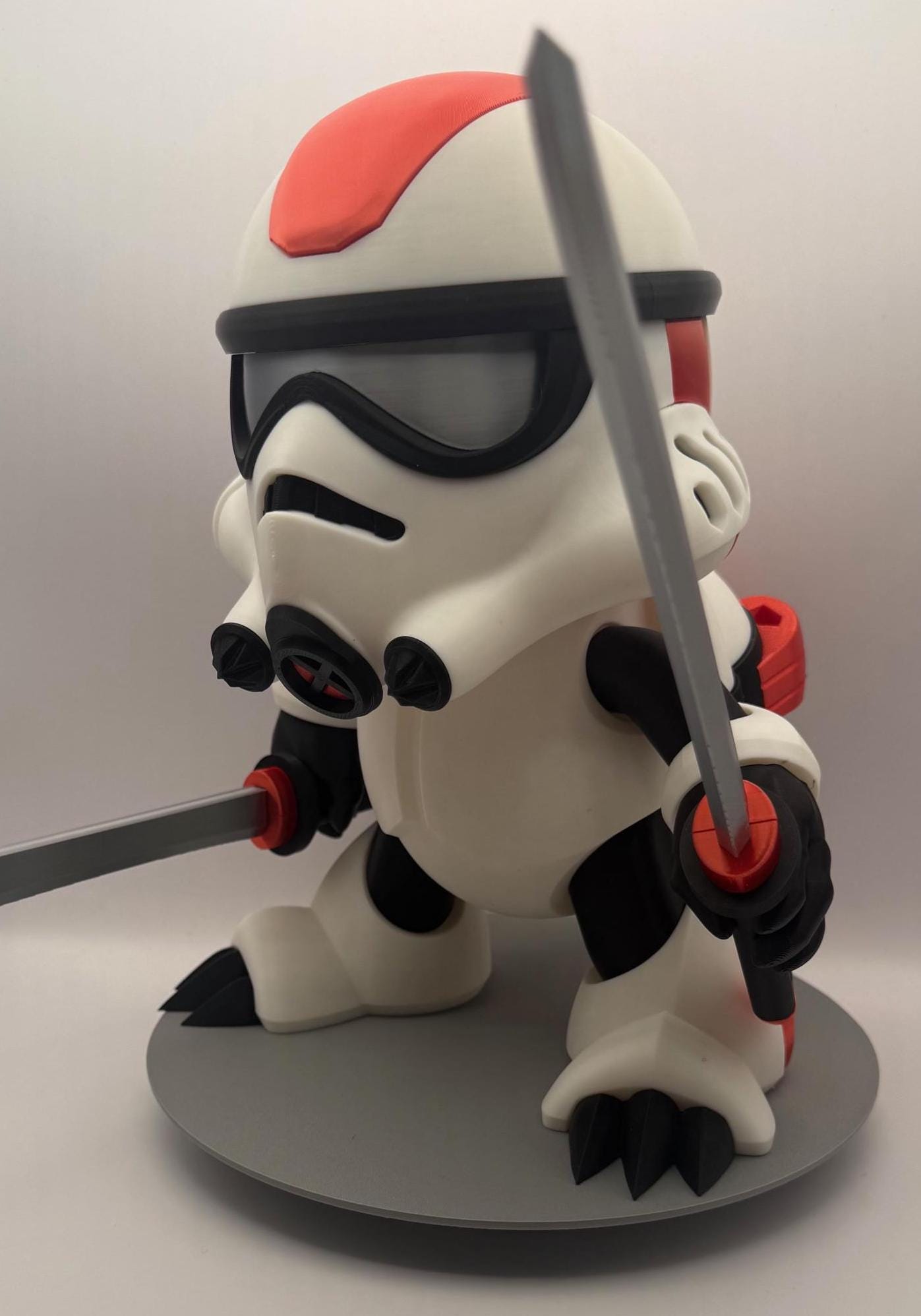 Galactic Koopa Trooper Toy: Star Wars Nintendo Mashup, 3D Printed