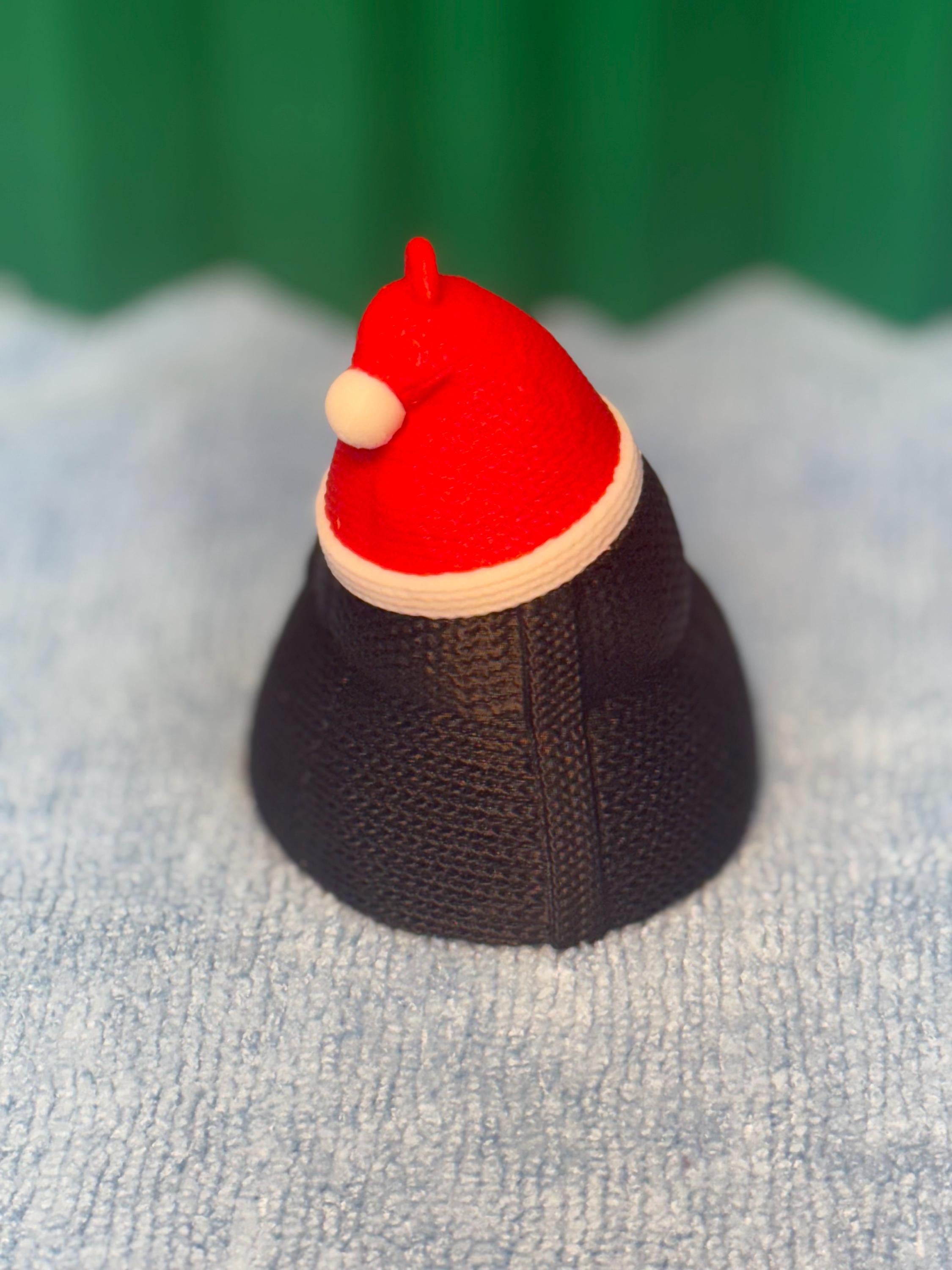 Star Wars Darth Vader ornament, Christmas, Santa hat, crochet texture , holiday, empire