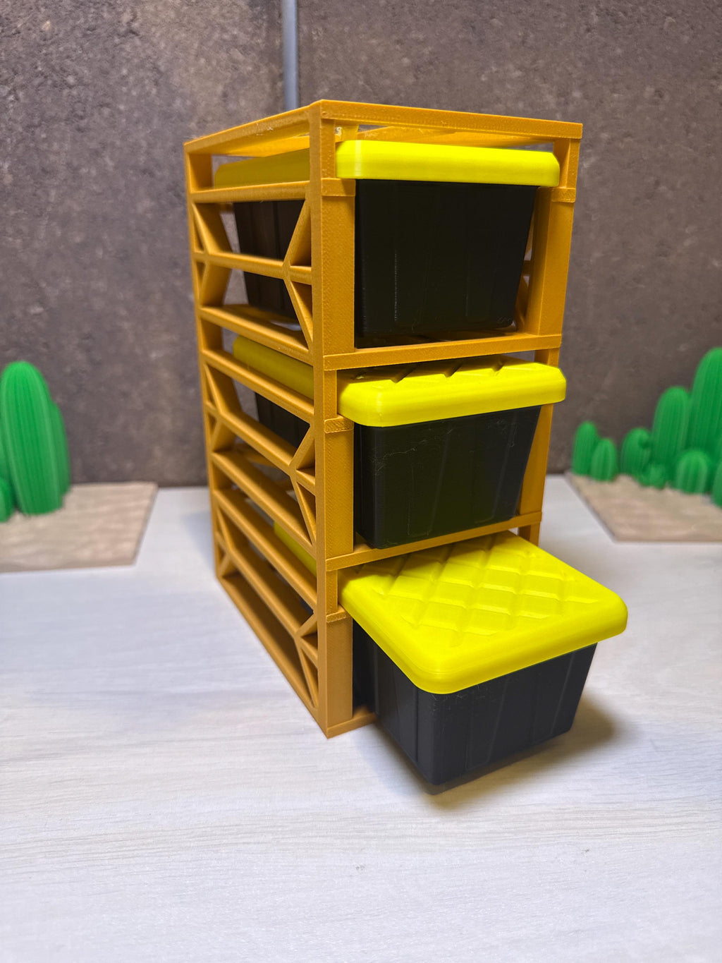 Mini Desktop Storage Tote Box Business Card Case: HDX PLA Desk Organizer