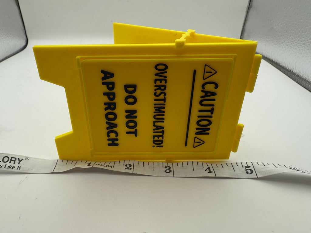 Funny Overstimulated DO NOT APPROACH Desk Sign: Neurodivergent Office  Decor