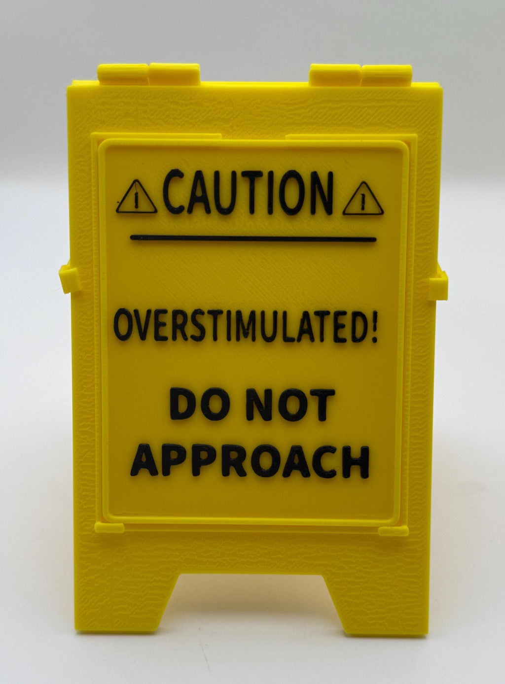 Funny Overstimulated DO NOT APPROACH Desk Sign: Neurodivergent Office  Decor