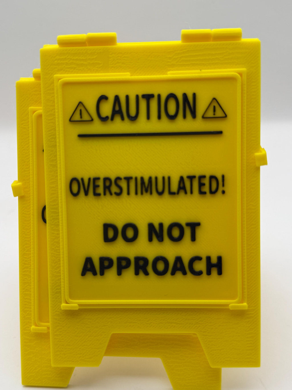 Funny Overstimulated DO NOT APPROACH Desk Sign: Neurodivergent Office  Decor