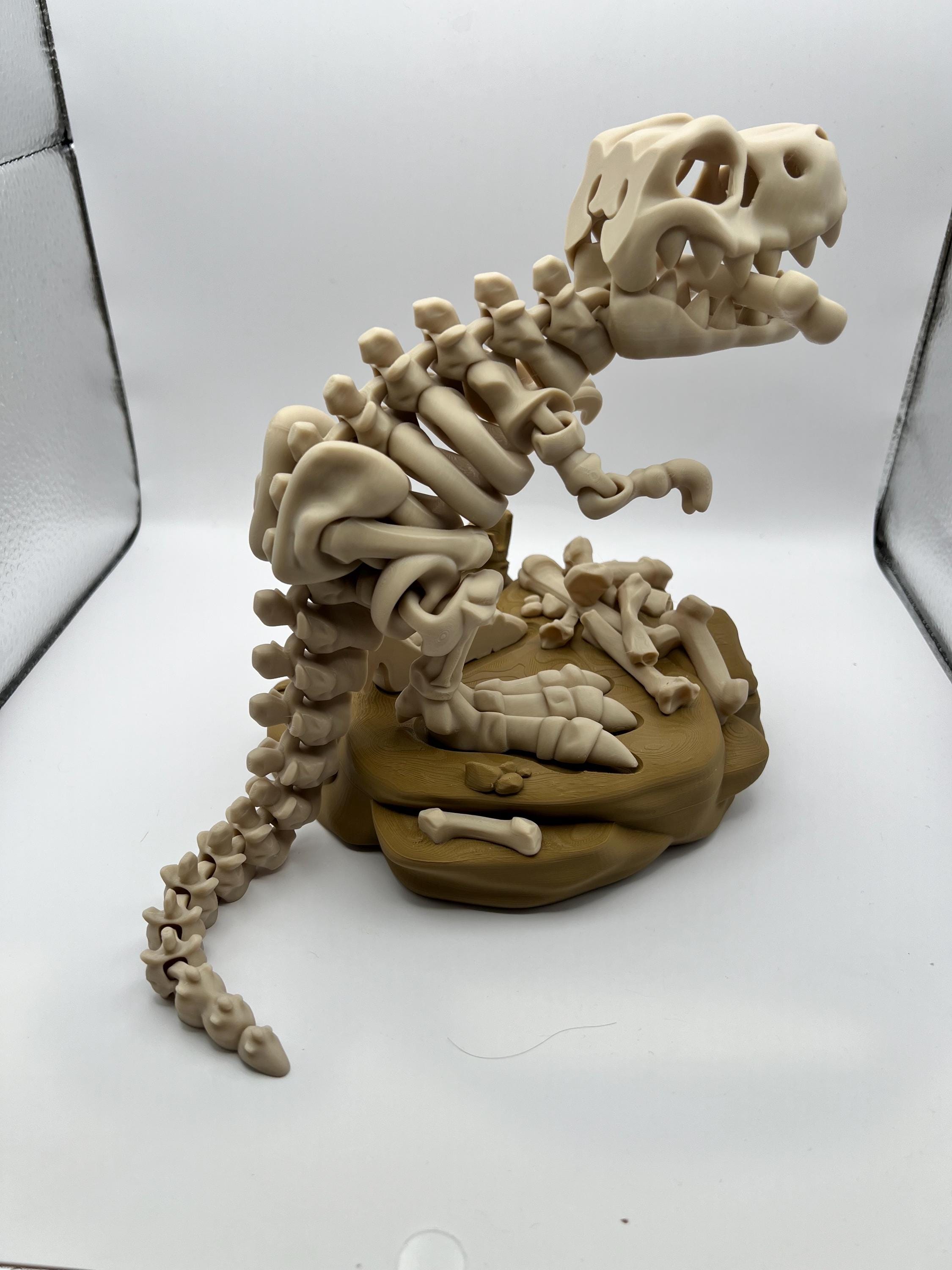 Articulated T-Rex Skeleton: Flexi Dinosaur Desk Toy